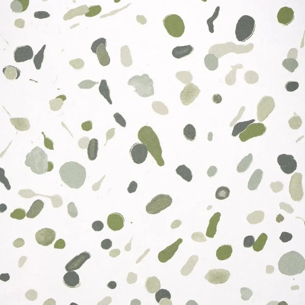 New Schumacher Backdrop X Schumacher Los Cosmos Moss Wallpaper Green Dots